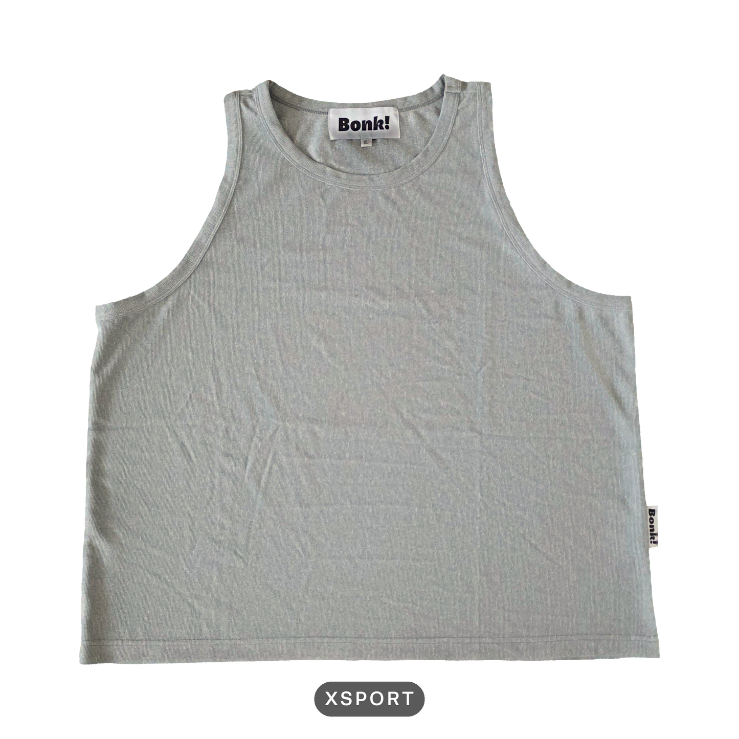 Bonk gray tank, XSPORT build, front, cutout