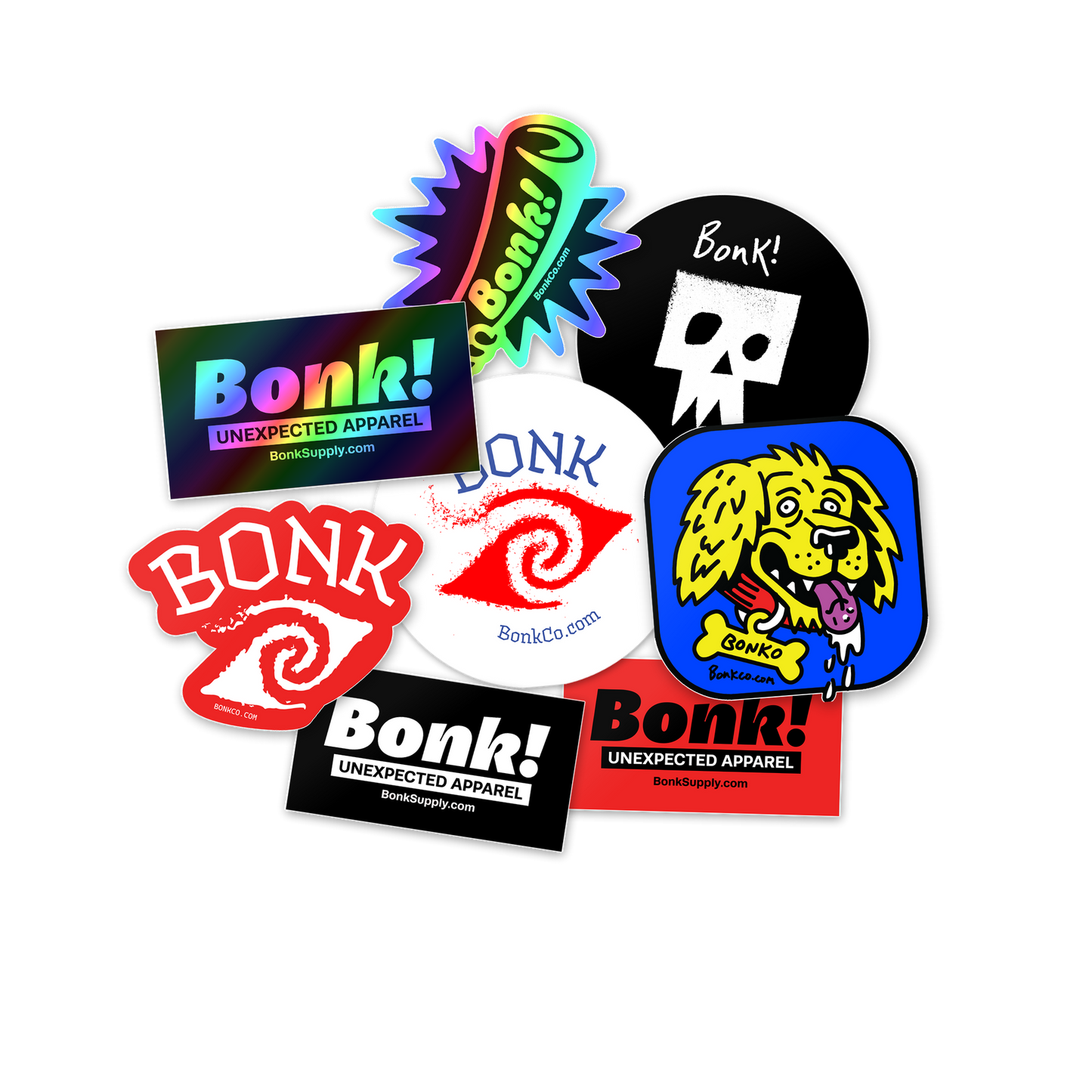 BONK Sticker Bomb — Random 6-Pack