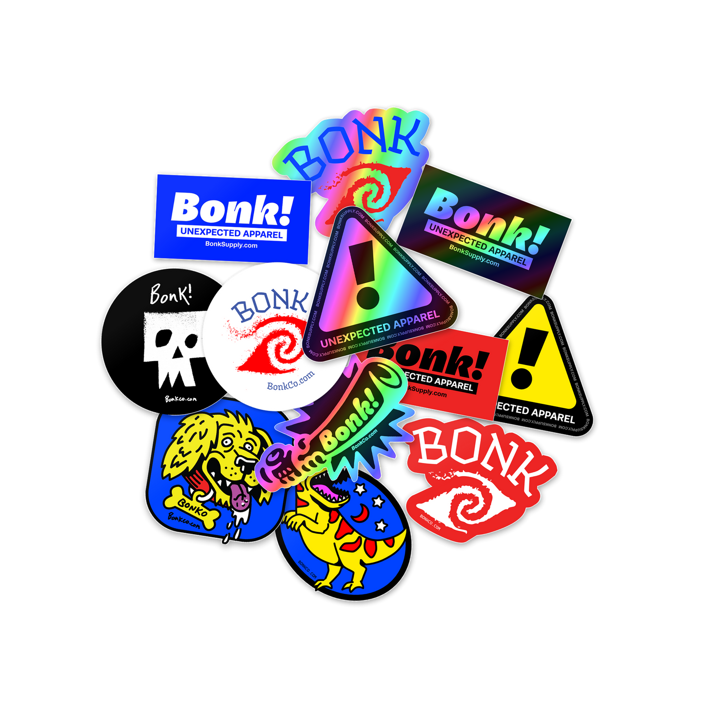 BONK Sticker Bomb — Random 6-Pack