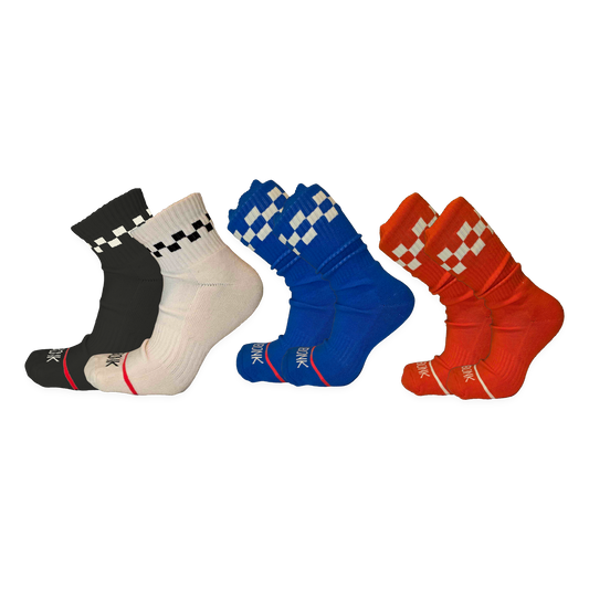 Bonk SuperPak hero - four pairs lined up with depth