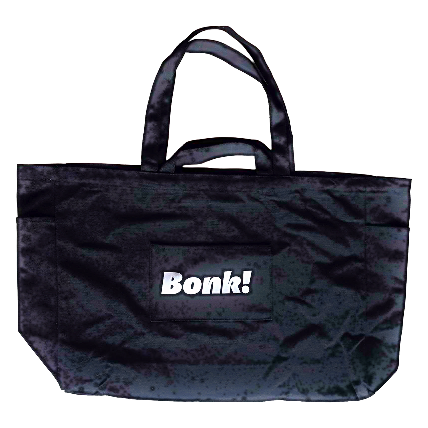 Bonk Canvas Tote Black - pocket detail