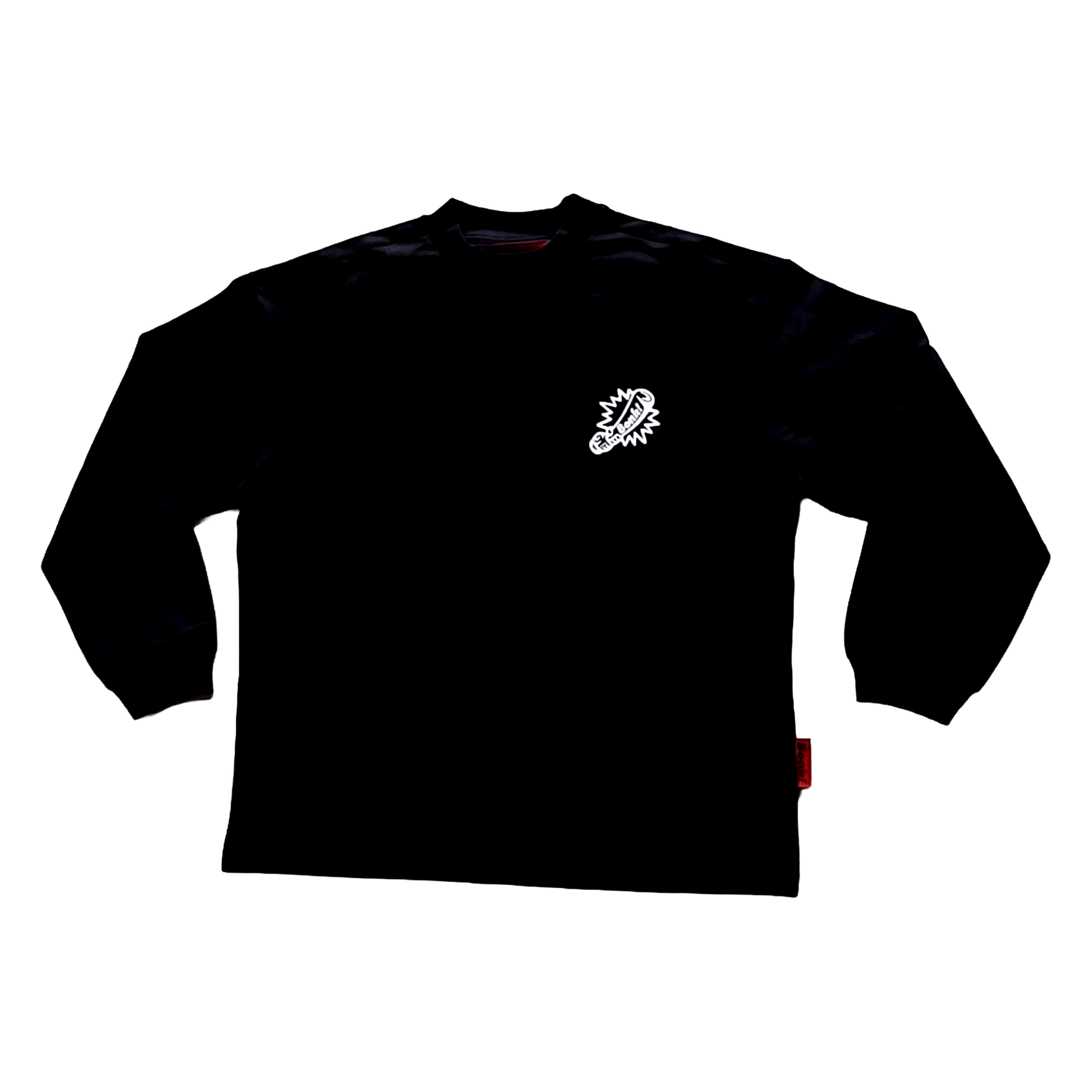 Bonk Screen-Print Long Sleeve Black