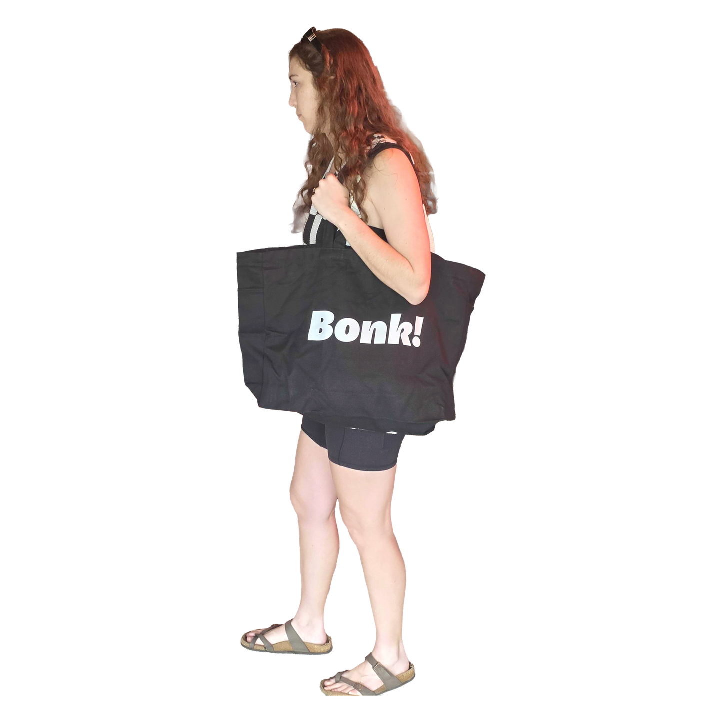 Bonk Canvas Tote Black - lifestyle