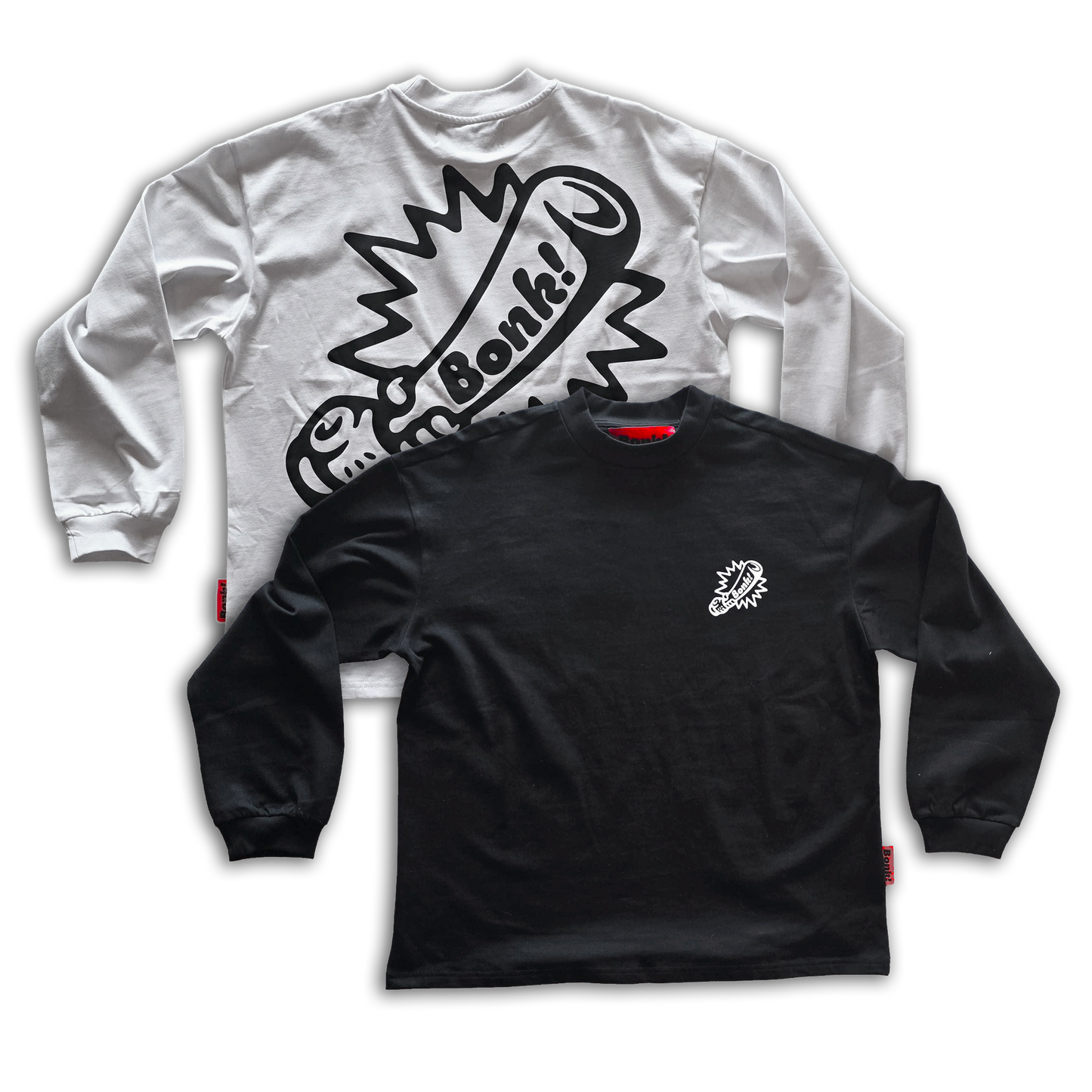 Bonk Screen-Print Long Sleeve Double Pack