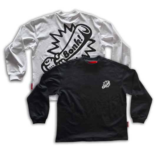 Bonk Screen-Print Long Sleeve Double Pack