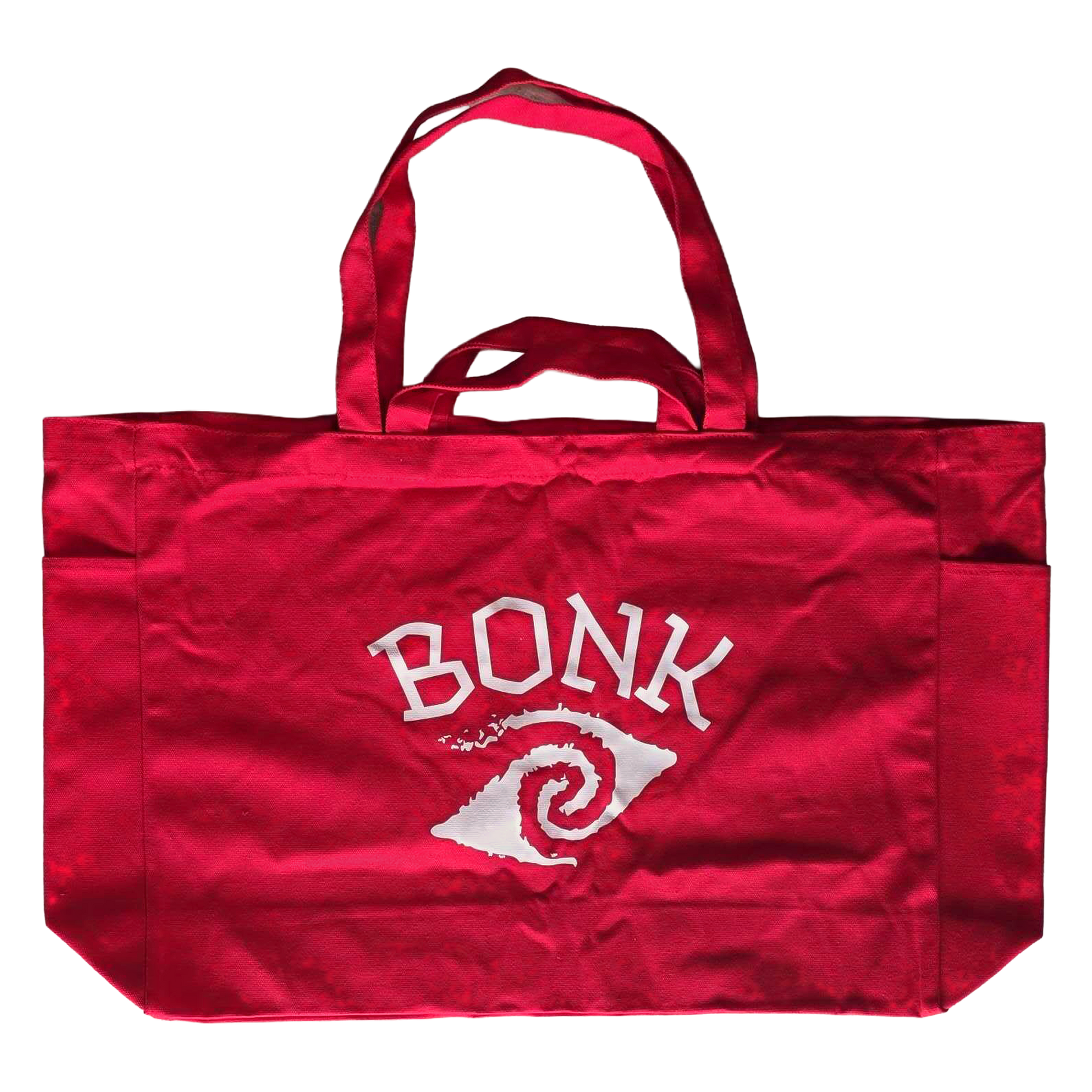 Bonk Canvas Tote Red - alternate angle