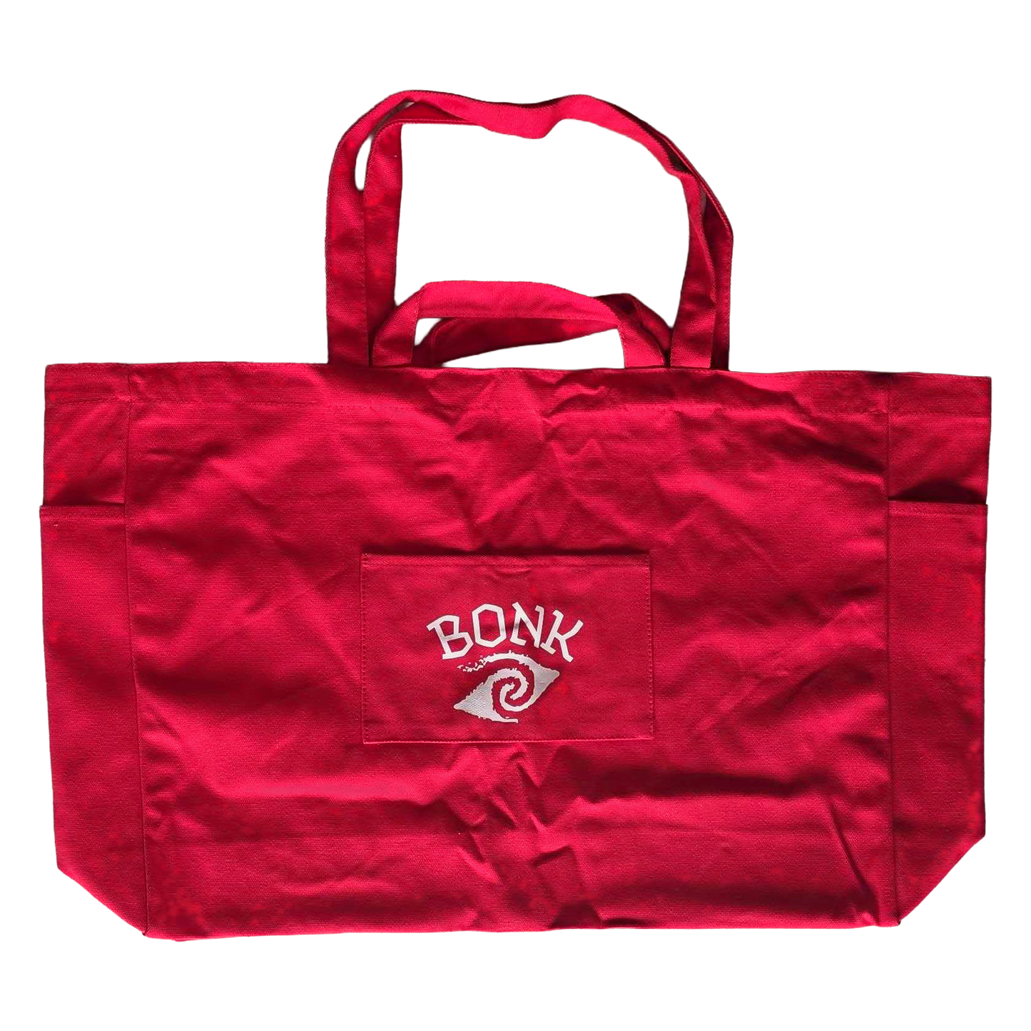 Bonk Canvas Tote Red - back