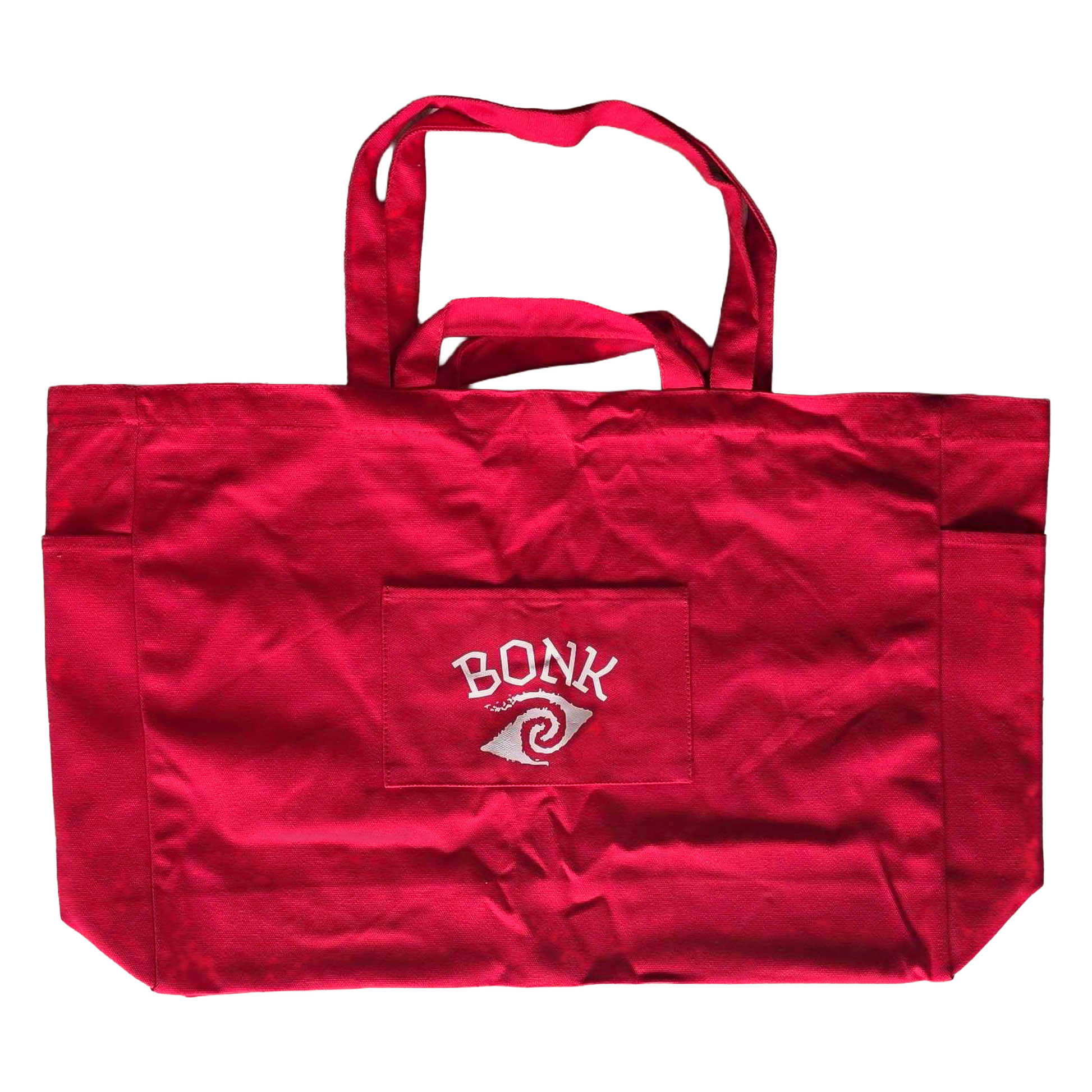 Bonk Canvas Tote Red - back