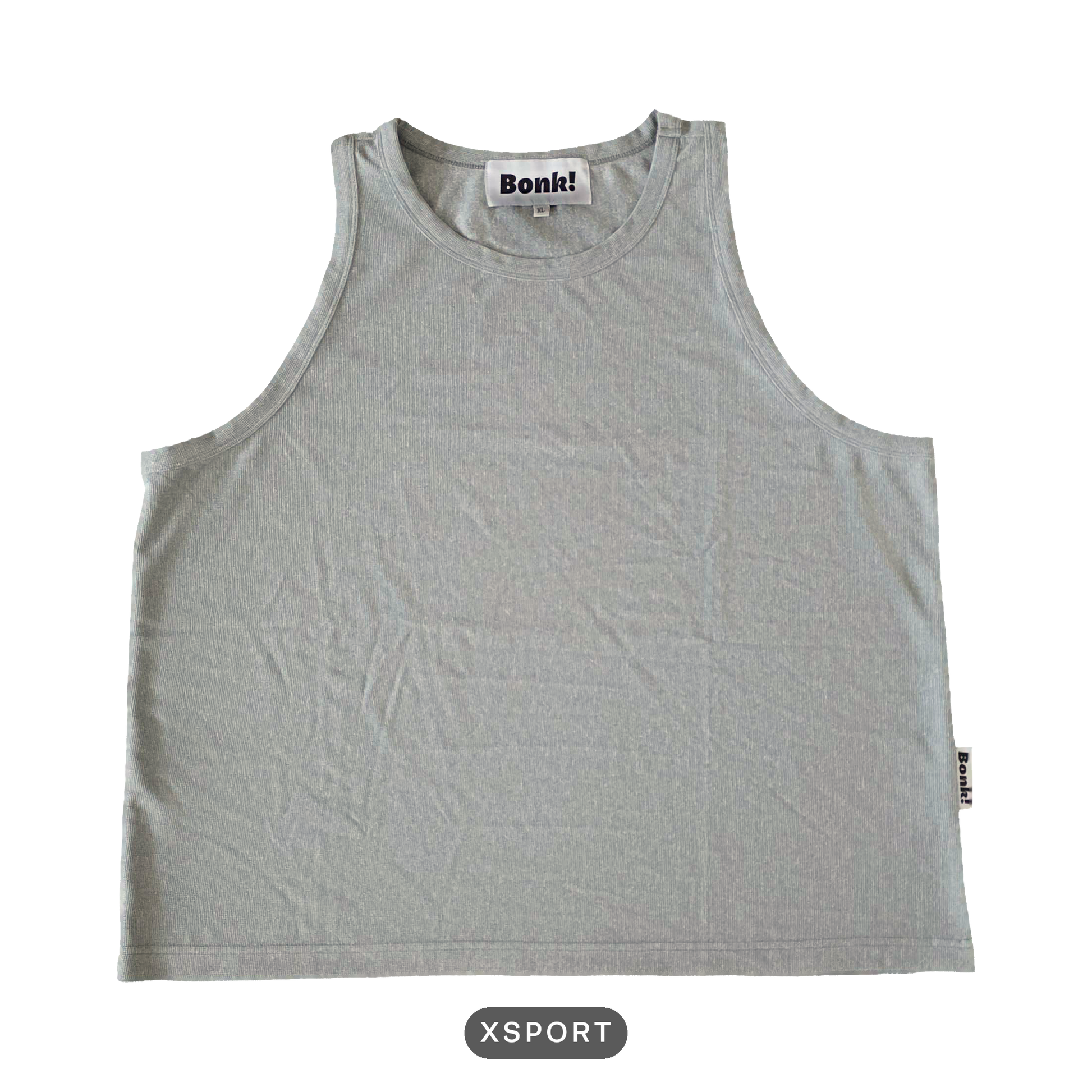 Bonk gray tank, XSPORT build, front, cutout