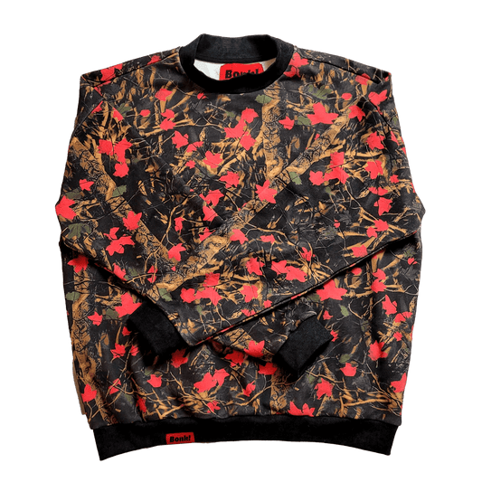 Midnight Fall Camo Mock Neck Sweatshirt