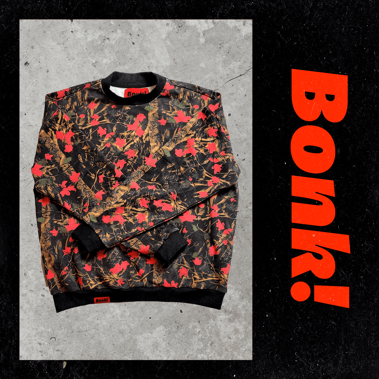 Midnight Fall Camo Mock Neck Sweatshirt