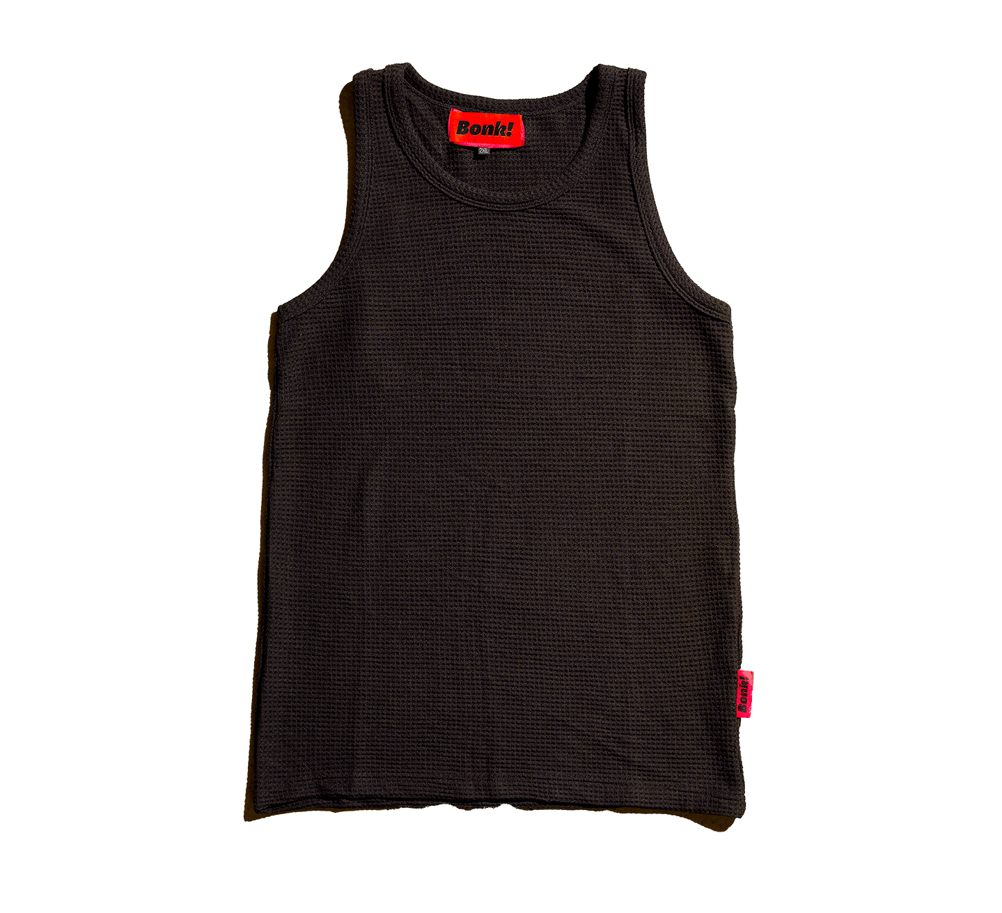 Black Waffle Knit Tank Top (2024)