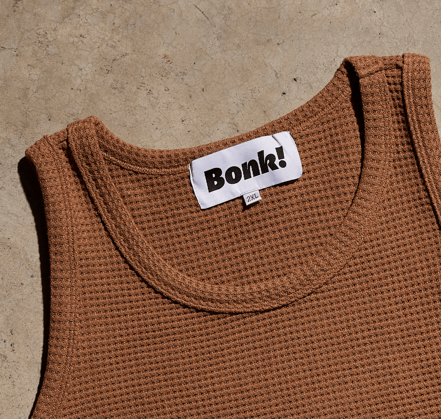 Mocha Waffle Knit Tank Top